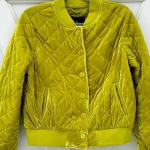 7 For All Mankind  Quilted Lime Jacket
